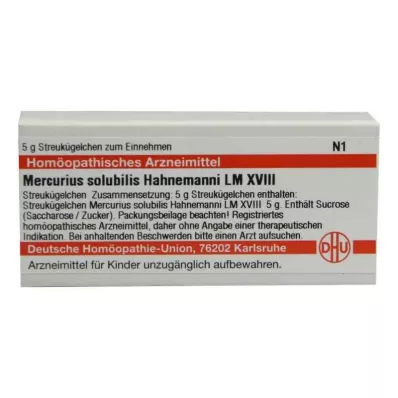 MERCURIUS SOLUBILIS Hahnemanni LM XVIII Guľôčky, 5 g