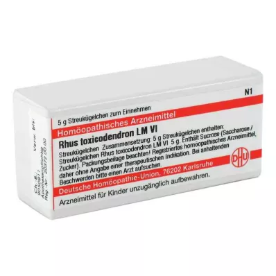 RHUS TOXICODENDRON LM VI Guľôčky, 5 g