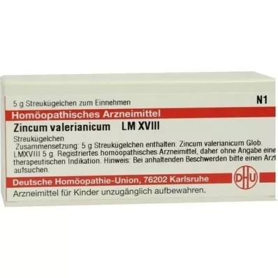 ZINCUM VALERIANICUM LM XVIII Guľôčky, 5 g