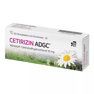CETIRIZIN ADGC Filmom obalené tablety, 20 ks