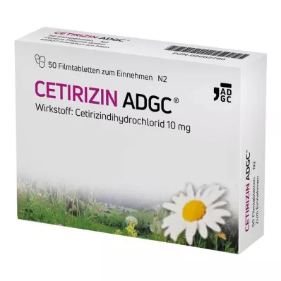 CETIRIZIN ADGC Filmom obalené tablety, 50 ks