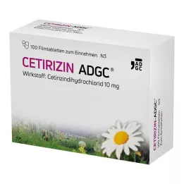 CETIRIZIN ADGC Filmom obalené tablety, 100 ks
