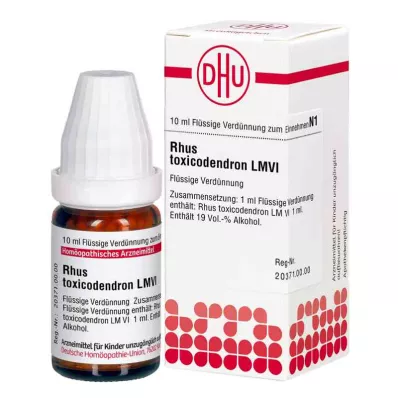 RHUS TOXICODENDRON LM VI Riedenie, 10 ml RHUS TOXICODENDRON LM VI Riedenie, 10 ml