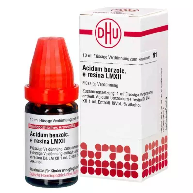 ACIDUM BENZOICUM e resina LM XII Riedenie, 10 ml ACIDUM BENZOICUM e resina LM XII Riedenie, 10 ml