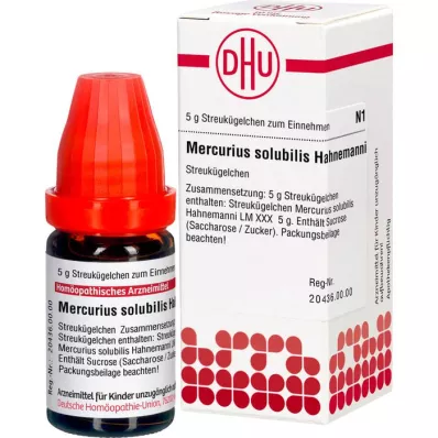MERCURIUS SOLUBILIS Hahnemanni LM XXX Guľôčky, 5 g