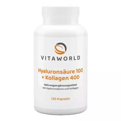 HYALURONSÄURE 100+ Kolagén 400 kapsúl, 120 kapsúl