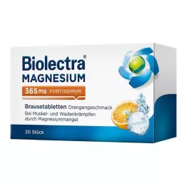 BIOLECTRA Horčík 365 mg fortissimum Orange, 20 kapsúl