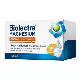 BIOLECTRA Horčík 365 mg fortissimum Orange, 40 kapsúl