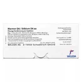 MARMOR Ampulky D 6/Stibium D 6 aa, 50X10 ml