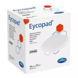 EYCOPAD Obklady na oči 56x70 mm sterilné, 25 ks