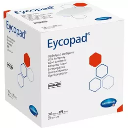 EYCOPAD Obklady na oči 70x85 mm sterilné, 25 ks