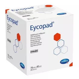 EYCOPAD Obklady na oči 70x85 mm sterilné, 25 ks