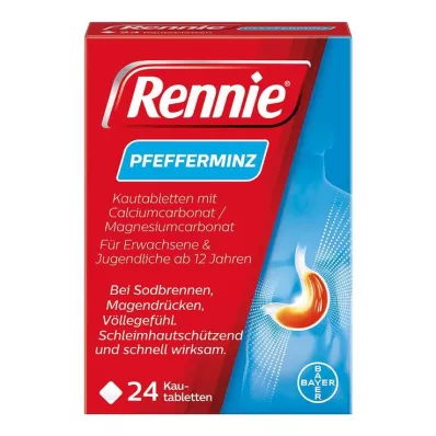 RENNIE Žuvacie tablety, 24 ks