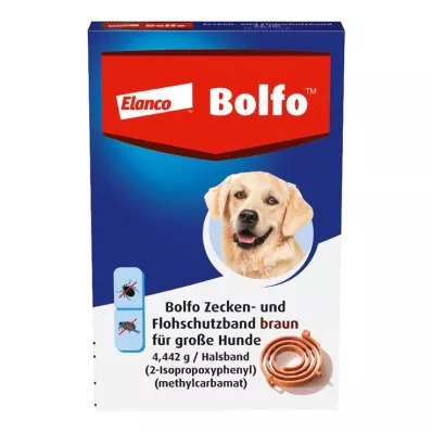 BOLFO Ochranný pás proti blchám hnedý pre veľké psy, 1 ks BOLFO Ochranný pás proti blchám hnedý pre veľké psy, 1 ks