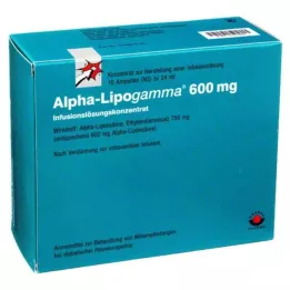 ALPHA-LIPOGAMMA 600 mg koncentrát infúzneho roztoku, 10X24 ml