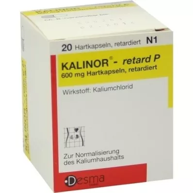 KALINOR retard P 600 mg tvrdé kapsuly, 20 ks