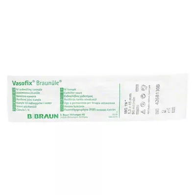 VASOFIX Hnedá ihla 18 G 45 mm zelená, 1 ks VASOFIX Hnedá ihla 18 G 45 mm zelená, 1 ks