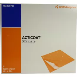 ACTICOAT Antimikrobiálny obväz na rany 10x10 cm, 5 ks