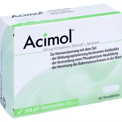 ACIMOL s pH testovacími prúžkami filmom obalené tablety, 48 ks