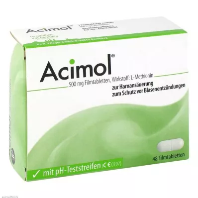 ACIMOL s pH testovacími prúžkami filmom obalené tablety, 48 ks