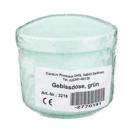 GEBISSDOSE s vložkou a vekom zelená, 1 ks