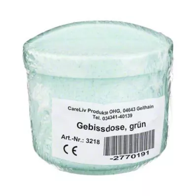 GEBISSDOSE s vložkou a vekom zelená, 1 ks