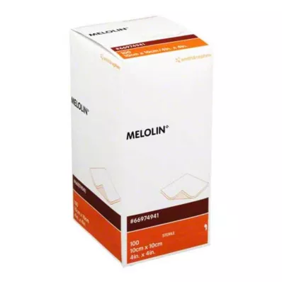 MELOLIN Sterilné obväzy na rany 10x10 cm, 100 ks