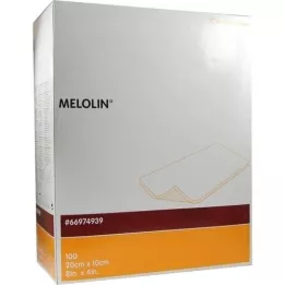 MELOLIN Sterilné obväzy na rany 10x20 cm, 100 ks