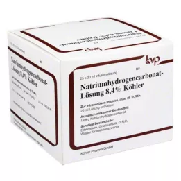 NATRIUMHYDROGENCARBONAT-Köhlerov 8,4% roztok, 25X20 ml