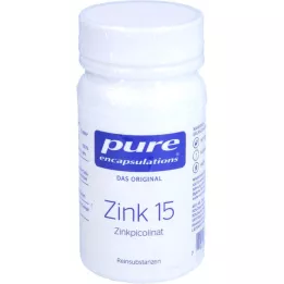 PURE ENCAPSULATIONS Zinok 15 kapsúl pikolinátu zinočnatého, 60 kapsúl