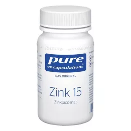 PURE ENCAPSULATIONS Zinok 15 kapsúl pikolinátu zinočnatého, 60 kapsúl