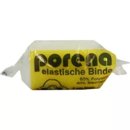 PORENA Elastický gázový obväz 4 cm biely s celofánom, 1 ks