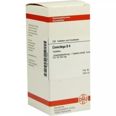 CIMICIFUGA D 4 tablety, 200 kapsúl
