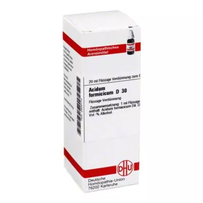 ACIDUM FORMICICUM D 30 riedenie, 20 ml ACIDUM FORMICICUM D 30 riedenie, 20 ml