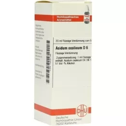 ACIDUM OXALICUM D 6 riedenie, 20 ml