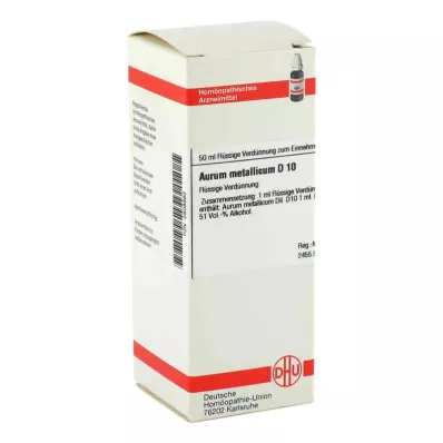 AURUM METALLICUM D 10 riedenie, 50 ml AURUM METALLICUM D 10 riedenie, 50 ml