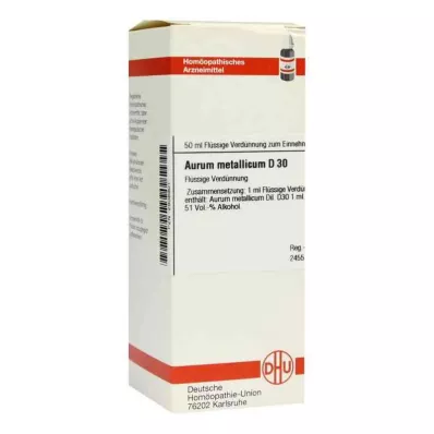 AURUM METALLICUM D 30 riedenie, 50 ml AURUM METALLICUM D 30 riedenie, 50 ml