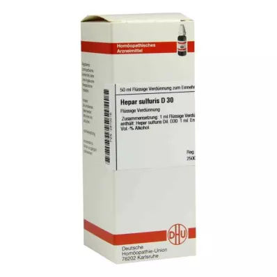 HEPAR SULFURIS D 30 riedenie, 50 ml HEPAR SULFURIS D 30 riedenie, 50 ml