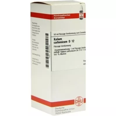 KALIUM CARBONICUM D 12 riedenie, 50 ml