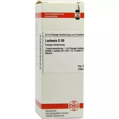 LACHESIS D 30 riedenie, 50 ml