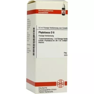 PHYTOLACCA D 6 riedenie, 50 ml