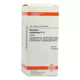 STRONTIUM CARBONICUM D 12 tabliet, 200 kapsúl
