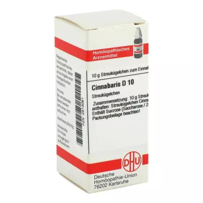 CINNABARIS D 10 guľôčok, 10 g