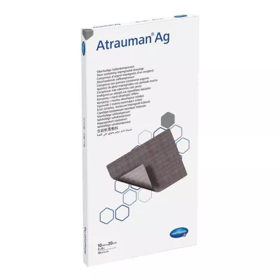 ATRAUMAN Ag 10x20 cm sterilné obklady, 10 ks ATRAUMAN Ag 10x20 cm sterilné obklady, 10 ks