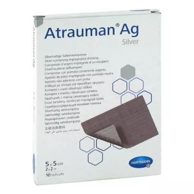 ATRAUMAN Sterilné obklady Ag 5x5 cm, 10 ks ATRAUMAN Sterilné obklady Ag 5x5 cm, 10 ks