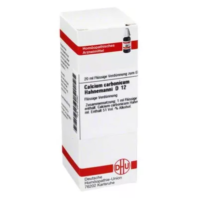CALCIUM CARBONICUM Hahnemanni D 12 riedenie, 20 ml