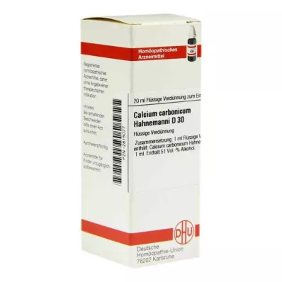 CALCIUM CARBONICUM Hahnemanni D 30 riedenie, 20 ml