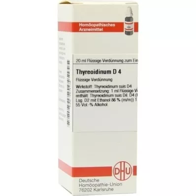 THYREOIDINUM D 4 riedenie, 20 ml