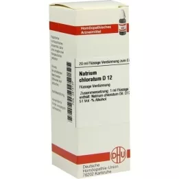 NATRIUM CHLORATUM D 12 riedenie, 20 ml