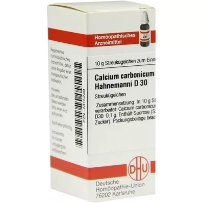 CALCIUM CARBONICUM Hahnemanni D 30 globúl, 10 g